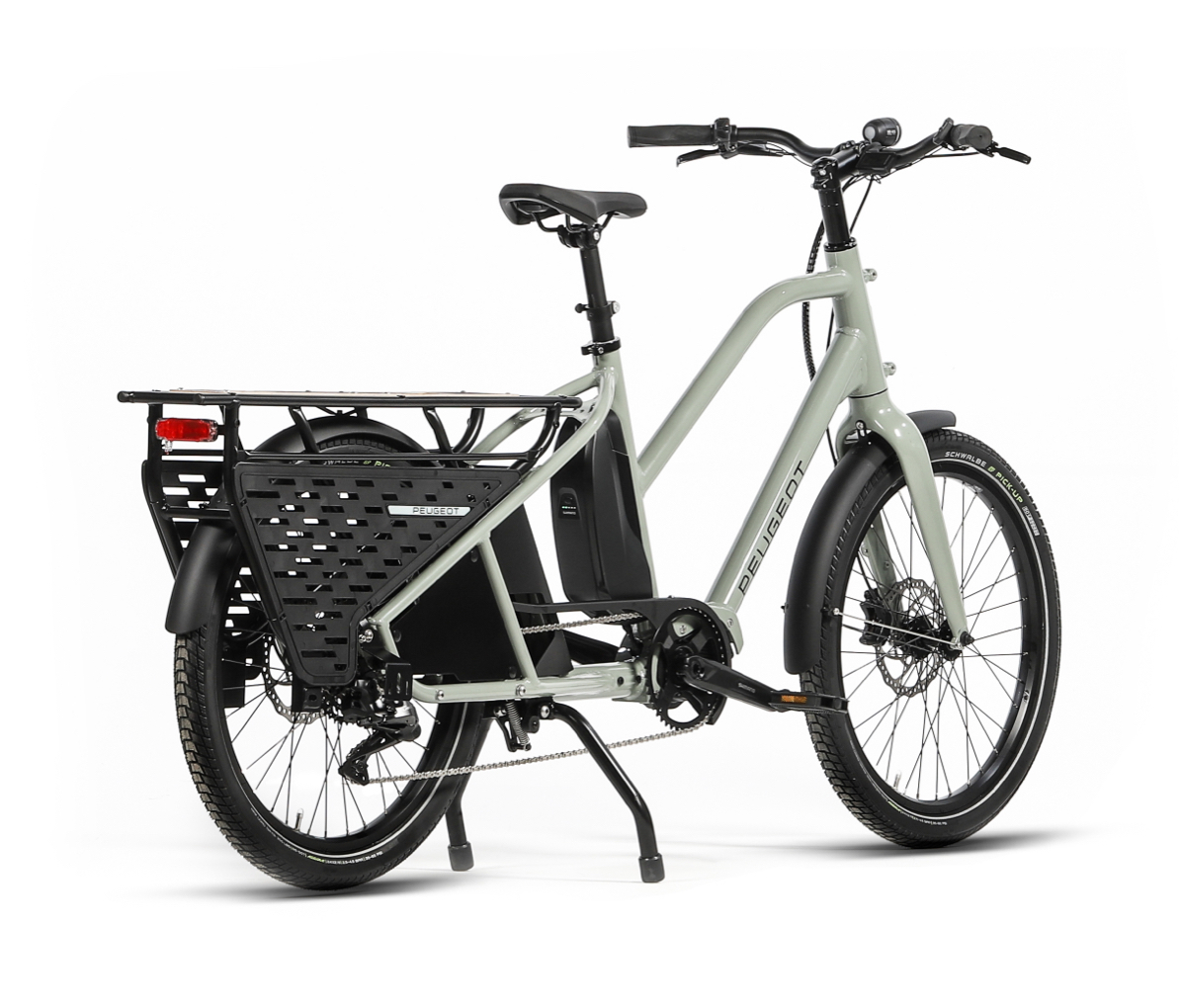 vue arrière e-longtail kaki